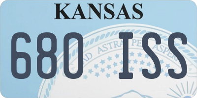 KS license plate 680ISS