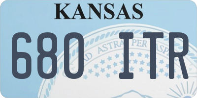 KS license plate 680ITR