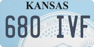 KS license plate 680IVF