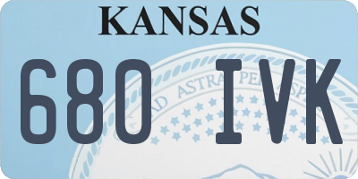 KS license plate 680IVK