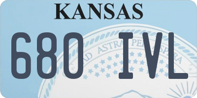 KS license plate 680IVL