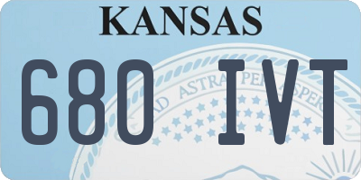 KS license plate 680IVT