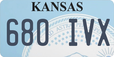 KS license plate 680IVX