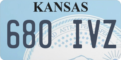 KS license plate 680IVZ