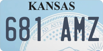 KS license plate 681AMZ
