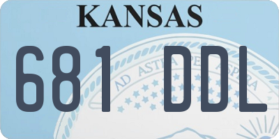 KS license plate 681DDL