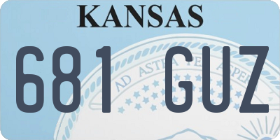 KS license plate 681GUZ