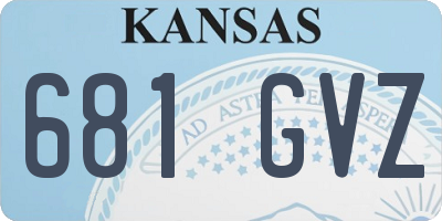 KS license plate 681GVZ