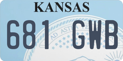 KS license plate 681GWB