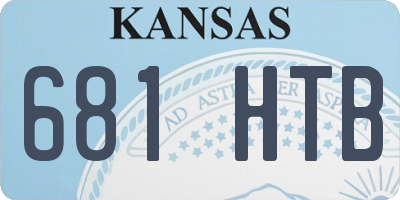 KS license plate 681HTB