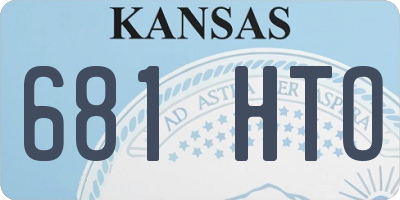KS license plate 681HTO