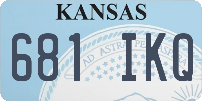 KS license plate 681IKQ