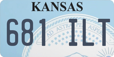 KS license plate 681ILT