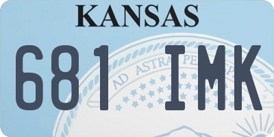 KS license plate 681IMK