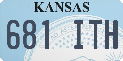 KS license plate 681ITH