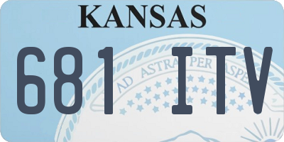 KS license plate 681ITV