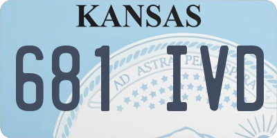 KS license plate 681IVD