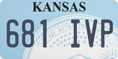 KS license plate 681IVP