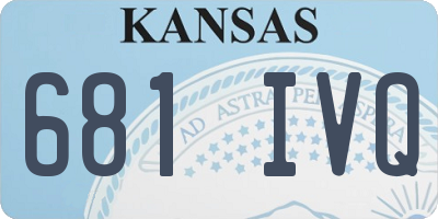 KS license plate 681IVQ