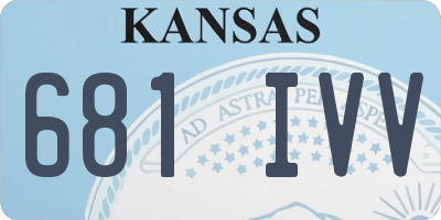 KS license plate 681IVV