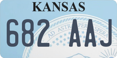 KS license plate 682AAJ