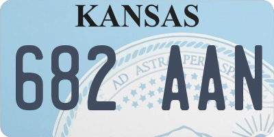 KS license plate 682AAN