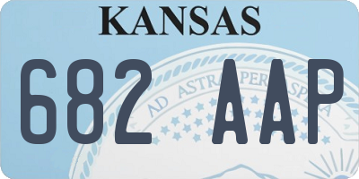 KS license plate 682AAP