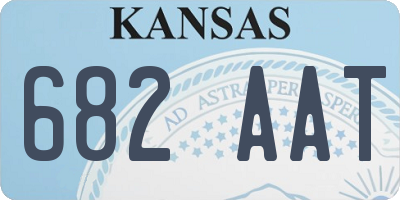 KS license plate 682AAT