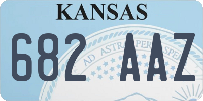 KS license plate 682AAZ