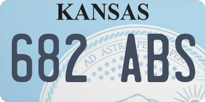 KS license plate 682ABS