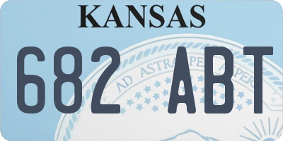 KS license plate 682ABT