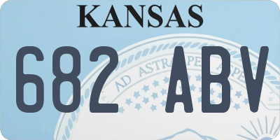 KS license plate 682ABV