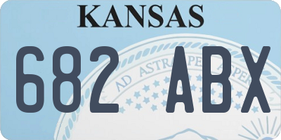 KS license plate 682ABX
