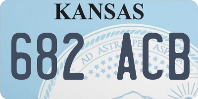 KS license plate 682ACB