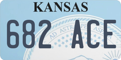 KS license plate 682ACE