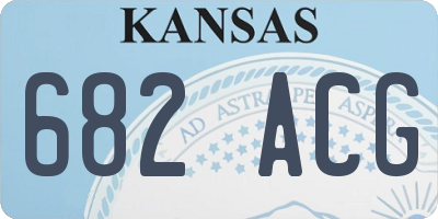 KS license plate 682ACG