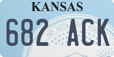 KS license plate 682ACK