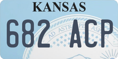 KS license plate 682ACP