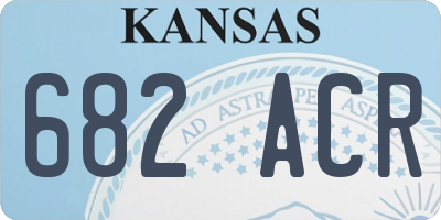 KS license plate 682ACR