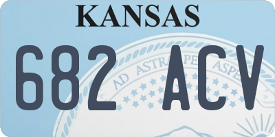 KS license plate 682ACV