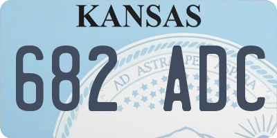 KS license plate 682ADC
