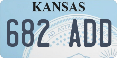 KS license plate 682ADD