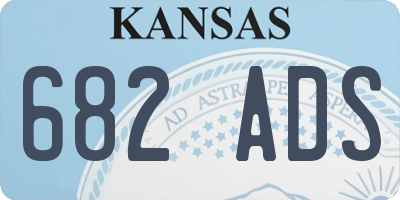 KS license plate 682ADS