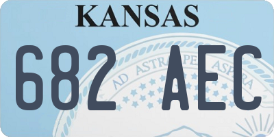 KS license plate 682AEC