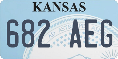 KS license plate 682AEG