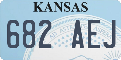 KS license plate 682AEJ