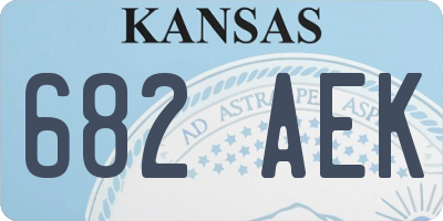 KS license plate 682AEK
