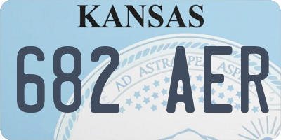 KS license plate 682AER