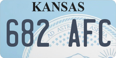 KS license plate 682AFC