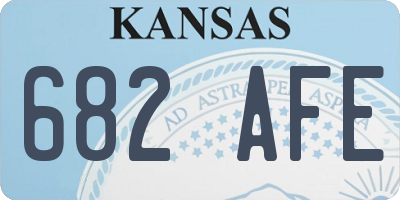 KS license plate 682AFE